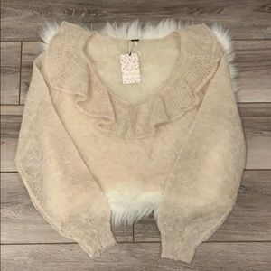 Free People Crop Sweater